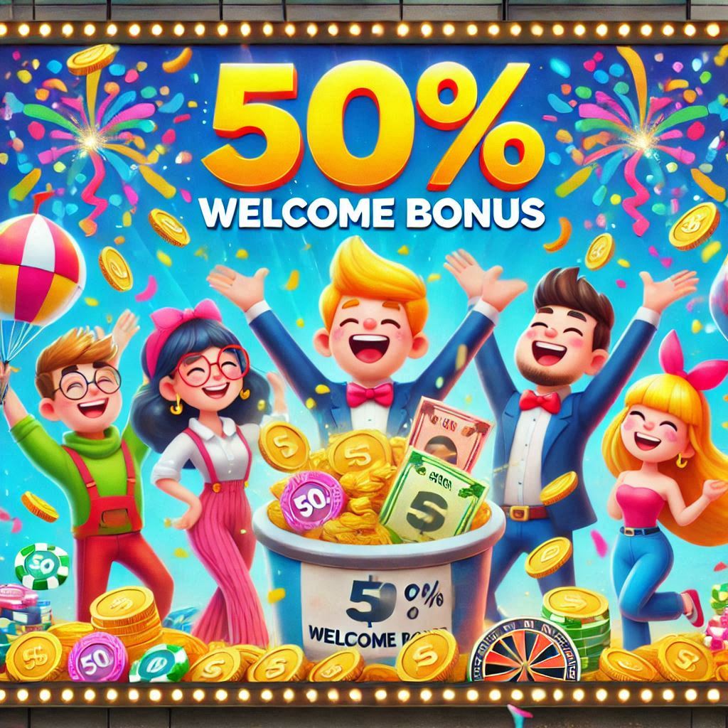 پاداش خوشامدگویی 50%