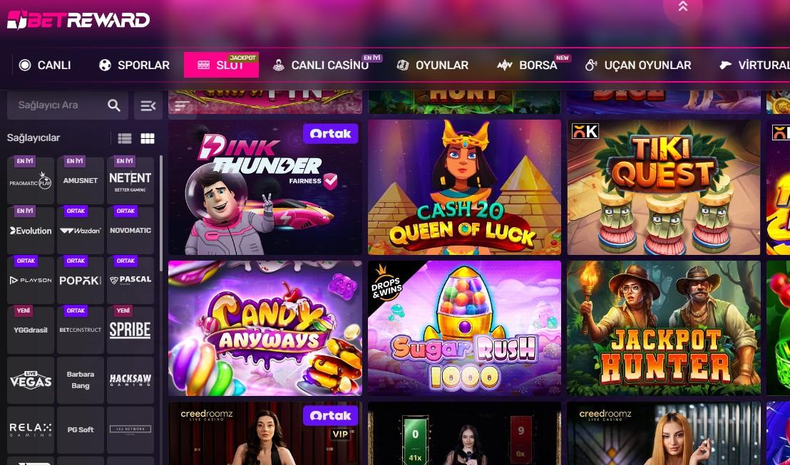 Betreward​ Casinonun Oyun Çeşitliliği ve Kalitesi